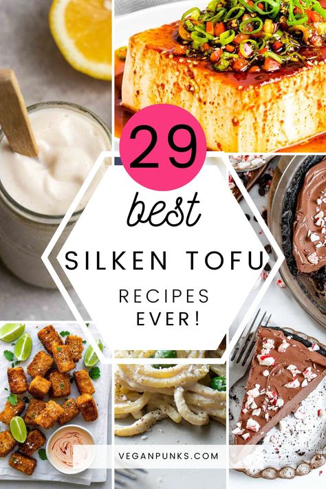 Silk Tofu Recipes, Silk Tofu, Vegan Cottage Cheese, Tofu Smoothie, Silken Tofu Recipes, Asian Ingredients, Tofu Pasta, Vegan Spinach Artichoke Dip, Egg Substitute In Baking