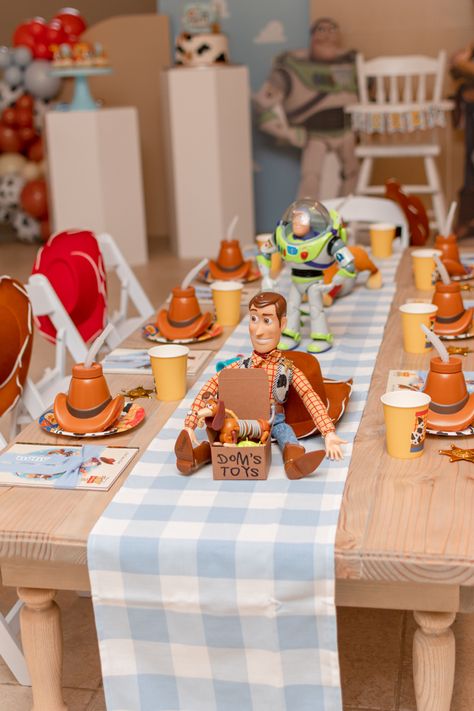 Toy Story Place Setting, Games For Toy Story Party, Woody And Jesse Birthday Party, Cute Toy Story Birthday, Toy Story Birthday Bbq, Toy Story Aesthetic Birthday, Toys Story 2nd Birthday, You Story First Birthday, Toy Story Themed 1st Birthday Party