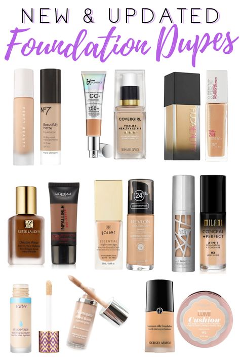 Good Foundation Makeup, Good Drugstore Foundation, Matte Make Up, Best Drugstore Foundation, Drugstore Foundation, Best Drugstore Makeup, Too Faced Bronzer, Makeup Eyes, Affordable Makeup