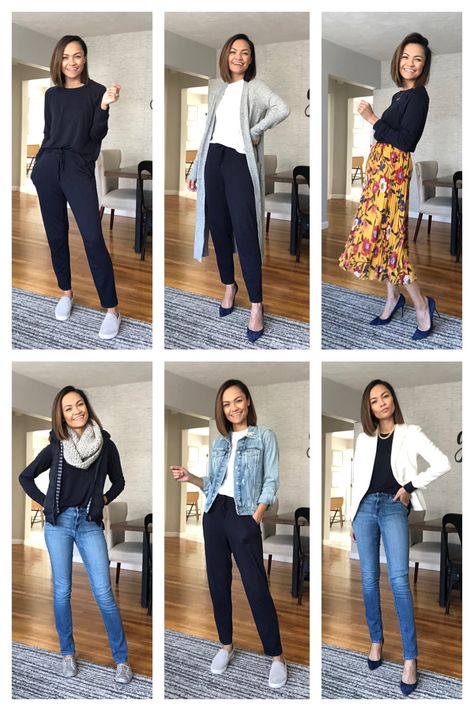 6 Ways to Style A Navy Blue Jogger Set – The Cubicle Collections Blue Suede Heels, Boyfriend Cardigan, Blue Joggers, Girl Boss Style, Floral Maxi Skirt, Cubicle, Jogger Set, I Did It, White Blazer