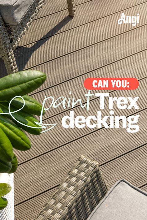 Can you paint Trex decking with an overview of a deck Painting Trex Decking, Painting Composite Decking, Trex Patio, Trex Deck Colors, Trek Deck, Trex Composite Decking, Trex Decking, Type Of Paint, Deck Paint