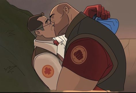 Tf2 Comics, Tf2 Medic, Valve Games, Team Fortress 2 Medic, Team Fortess 2, Men Kissing, Fortress 2, Team Fortress 2, Team Fortress