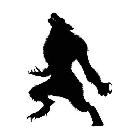 Werewolf Template, Werewolf Icon, Werewolf Silhouette, Vampire Silhouette, Monster Silhouette, Cherokee Tattoos, Zombie Silhouette, Halloween Window Silhouettes, Silhouette Halloween