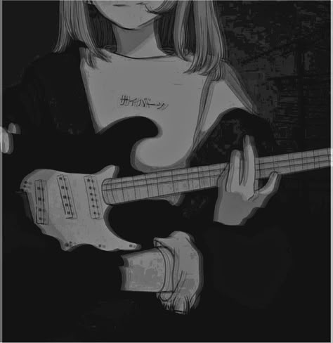 Electric Guitar Wallpaper, Girl With Guitar, Cool Anime Wallpapers, Cartoon Profile, Cartoon Profile Pics, Anime Wallpapers, Anime Aesthetic, Anime Pfp, Profile Pics