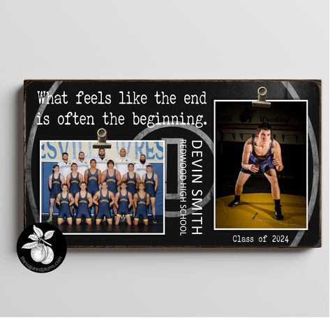 Wrestling Senior Night Gifts, Senior Night Wrestling, Wrestling Banquet, Senior Night Gift Ideas, Wrestling Coach, Athlete Gifts, Senior Night Gifts, Senior Night, Picture Frame