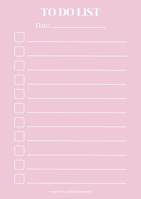 minimalist to do list (pink ver) plannerlover #notioncourseplanner #plannerbundle #onplanners. Morning Routine Template Aesthetic, To Do List Pink Aesthetic, To Do List Aesthetic Study, To Do List Wallpaper, To Do List Template Aesthetic, Checklist Aesthetic, Planner Ideas Aesthetic, To Do List Minimalist, Aesthetic To Do List