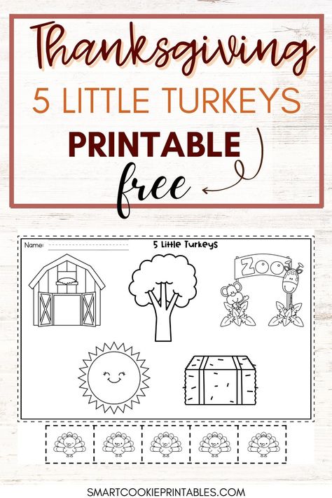 Free Five little turkeys storyboard freebie 5 Little Turkeys Poem, Thanksgiving Rhyming Activities Free, 5 Little Turkeys Song, Turkey Activities Preschool, 5 Little Turkeys, Five Little Turkeys, Thanksgiving Worksheets Preschool, Turkey Worksheets, Turkey Songs