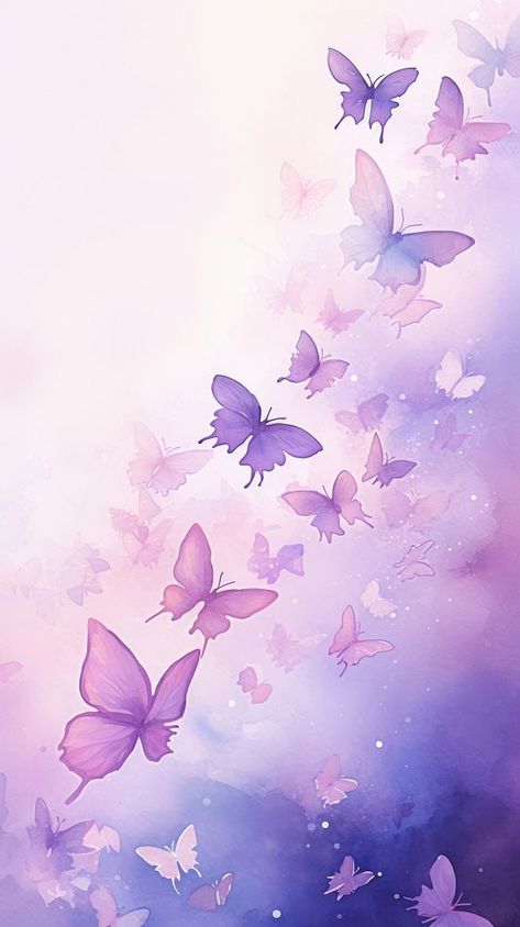 Purple butterflies backgrounds petal plant. | premium image by rawpixel.com Pastel Purple Butterfly Wallpaper, Purple Background Butterfly, Wallpaper Iphone Purple Aesthetic, Purple Butterfly Background, Light Purple Aesthetic Wallpaper, Lilac Iphone Wallpaper, Wallpaper Mariposas, Iphone Wallpaper Lavender, Purple Background Design