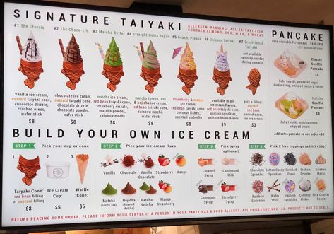 Taiyaki NYC, New York City - Little Italy - Prices & Restaurant Reviews - TripAdvisor Shave Ice Syrup Recipe, Taiyaki Ice Cream, Snack House, Nyc Ice Cream, Shaved Ice Syrup, Cafe Ice Cream, Burger Sauces Recipe, Restaurants In New York City, Ice Cream Menu