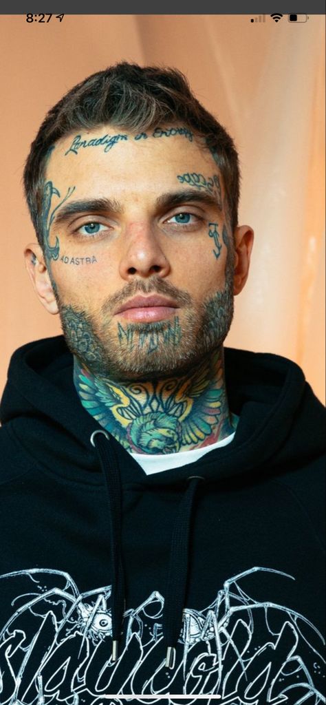 Small Face Tattoo Men, Small Face Tattoo, Small Face Tattoos, Tattooed People, Face Tats, Tattooed Men, Tatted Men, Tattoos Men, Tattoo People