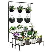 Flower Ladder, Plant Shelf Indoor, Plant Stand Large, Plant Shelves Outdoor, Hanging Plant Stand, Plant Ladder, Ladder Rack, Plant Shelf, Metal Plant Stand