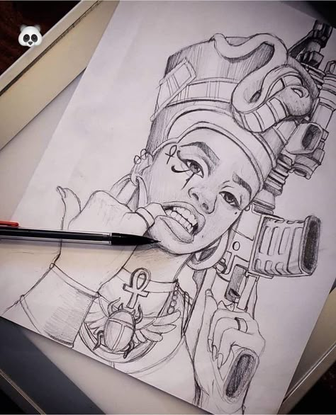 Nefertiti Tattoo, Future Drawing, Africa Tattoos, Egyptian Tattoo Sleeve, African Tattoo, Gangsta Tattoos, Egypt Tattoo, Chicano Tattoos, Queen Tattoo