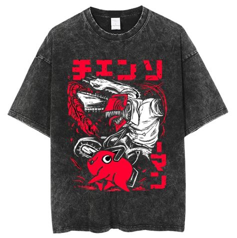 Chainsaw Man Anime, Techwear Pants, Man Anime, Streetwear Graphic Tees, Streetwear Collection, Stylish Hoodies, Streetwear Shorts, Trendy Streetwear, Trendy Street Style