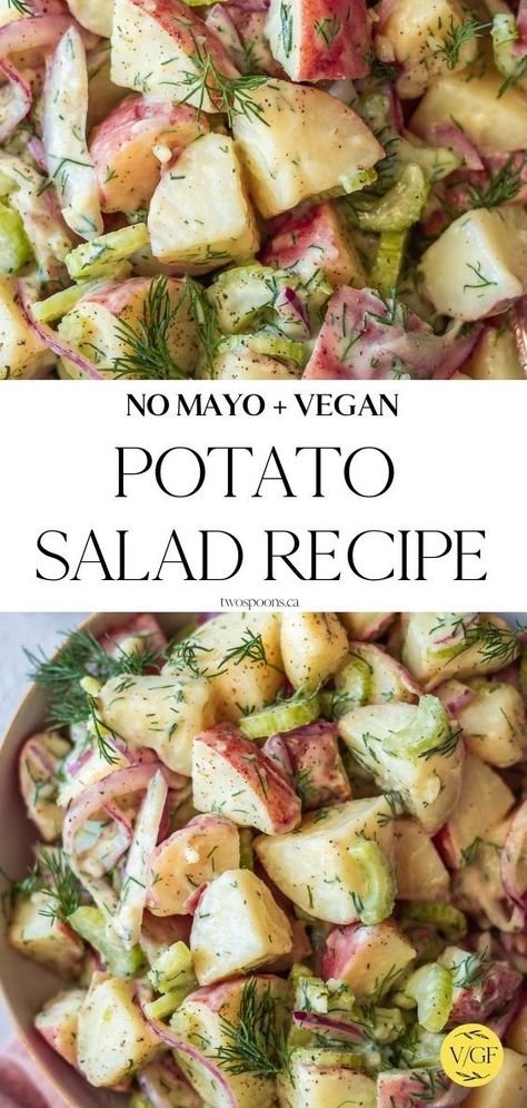 Potato Salad With Dill, Dill Potato Salad, Dill Potato, Vegan Potato Salad, Salad With Dill, Potato Salad Dill, Dill Potatoes, Potato Salad Recipe Easy, Vegan Potato Salads