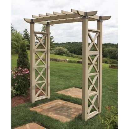 Yardistry Cedar Garden Pergola Arbor | Hayneedle Pergola Arbor, Garden Arbour, High Garden, Wooden Arbor, Pagoda Garden, Garden Pergola, Arbors Trellis, Cedar Garden, Cheap Pergola