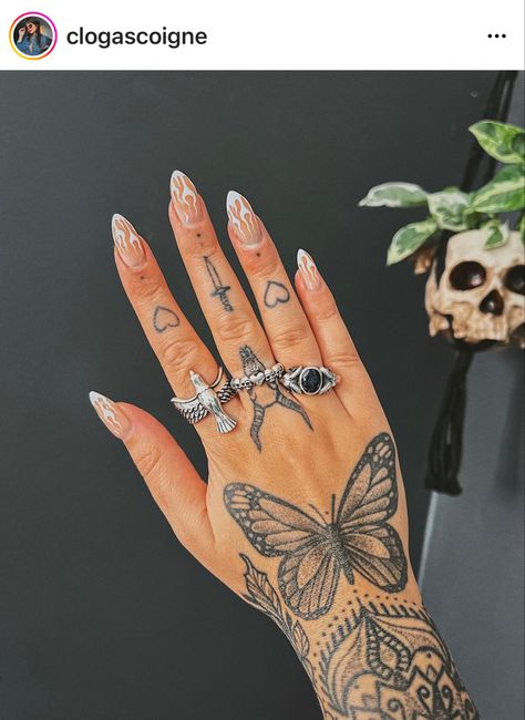 Hand Piece Tattoo, Upper Hand Tattoo, Large Hand Tattoos For Women, Butterfly On Hand Tattoo, Monarch Hand Tattoo, Hand Tattoos Big, Dragonfly Hand Tattoo, Skeleton Hand With Butterfly Tattoo, Moth On Hand Tattoo