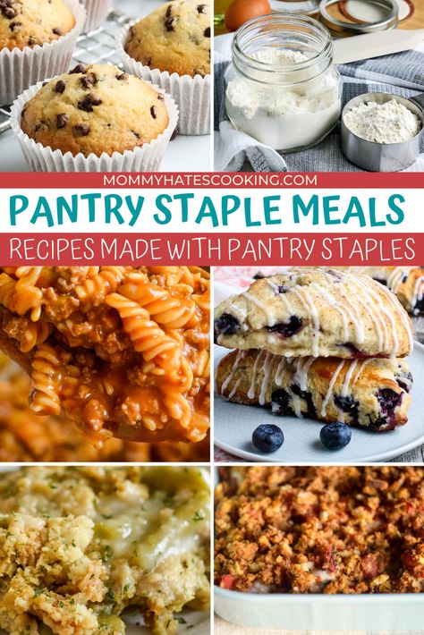 Gluten Free Turkey Meatballs, Oatmeal No Bake Cookies, Homemade Pantry, Pantry Staples, Slow Cooker Beef, Easy Delicious Recipes, Food Pantry, Cooking Recipes Desserts, Food Staples