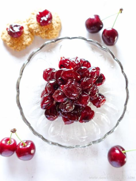 Candied Cherries Recipe, Candied Fruit Recipes, Candied Cherries, Candied Orange Slices, Easy Rose, Cherry Lemonade, Candied Orange, Canned Cherries, Dairy Free Yogurt