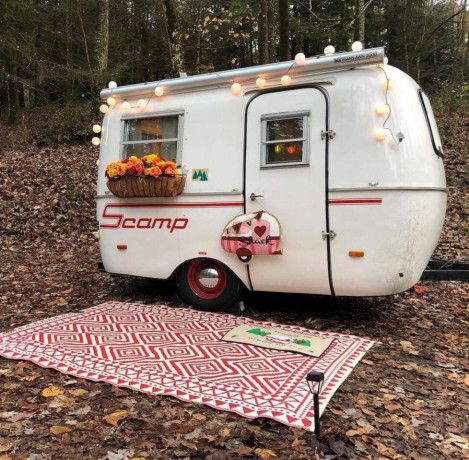 Scamp Remodel, Micro Camper Trailers, Boler Camper, Trailer Camping Hacks, Scamp Camper, Retro Vans, Mini Campers, Camper Bar, Trailer Awning