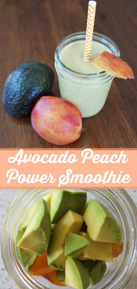 Peach Avocado Smoothie, Smoothie Avocado, Best Healthy Smoothie Recipe, Fresh Fruit Smoothies, Smoothie Breakfast, Avocado Dessert, Peach Smoothie, Smoothie Fruit, Meal Replacements