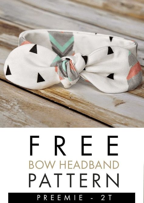 Learn how to make baby headbands with this free DIY baby bow headband pattern! Make in sizes 0-3 months - 2t. So easy to make! Baby Headband Pattern, Diy Baby Bows Headbands, Diy Baby Headband, Baby Headband Tutorial, Make Baby Headbands, Headband Pattern Free, Free Stitching, Diy Baby Bows, Pattern Free Sewing