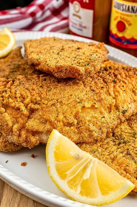 Air Fryer Catfish, Baked Catfish Recipes, Fried Catfish Recipe, Wing Recipes Fried, Beer Battered Fish Recipes, Fried Catfish Recipes, Baked Catfish, Catfish Recipe, Shrimp Spinach