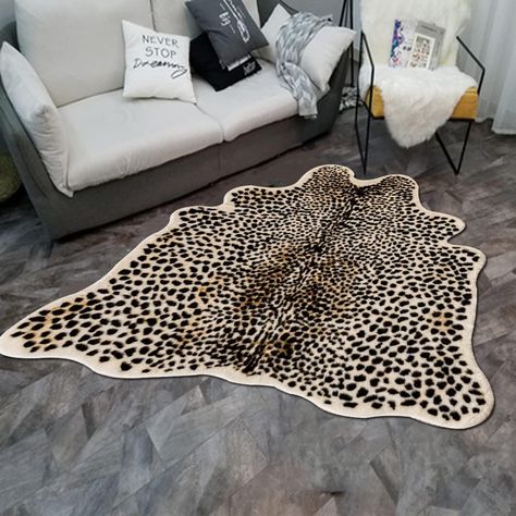 Leopard Print Rug, Cheetah Skin, Faux Cowhide, Skin Rugs, Print Rug, Rug Carpet, Rugs On Carpet, Natural Hair, Leopard Print