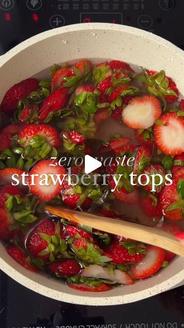 Strawberry Top Jelly, Strawberry Tops Recipe, Strawberry Top Syrup, Gut Foods, Yogurt Waffles, Strawberry Tops, Carleigh Bodrug, Misfits Market, Healthy Gut Recipes