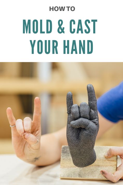 Hand Plaster Ideas, Diy Hand Casting Mold, Diy Hand Molding How To Make, Plaster Hand Molds, How To Make A Mold Of Your Hand, Soft Sculpture Art Projects, Plaster Hands Ideas, How To Make Plaster Molds, Plaster Hand Art