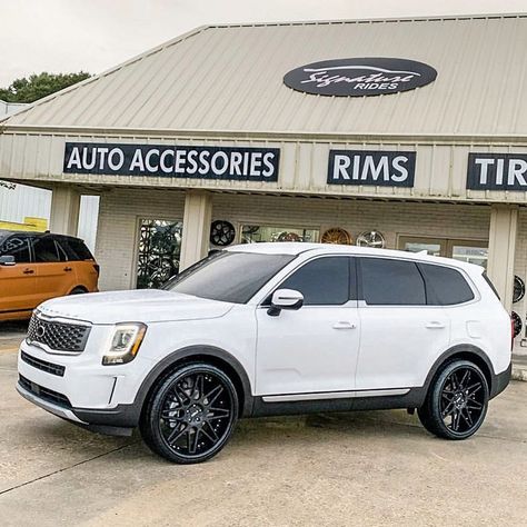 Azad Wheels | Staggered Wheels on Instagram: “NEW 2020 Telluride from @signaturerides with our 24” AZAD - AZ77 matte black / gloss black. Available now! Order your set today!…” Aftermarket Rims, Kia Telluride, Honda Accord Sport, 2024 Goals, Black Rims, Black Gloss, Gloss Black, Honda Accord, Car Accessories