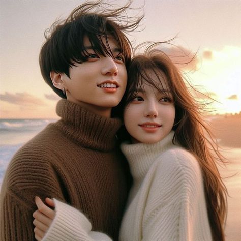 Jungkook Date Aesthetic, Bts Couple Photo, Jungkook With Girl, Jungkook Couple, Girly_m Art, Sarees For Girls, Cartoon Love Photo, Foto Jimin Bts, Couple Poses Reference