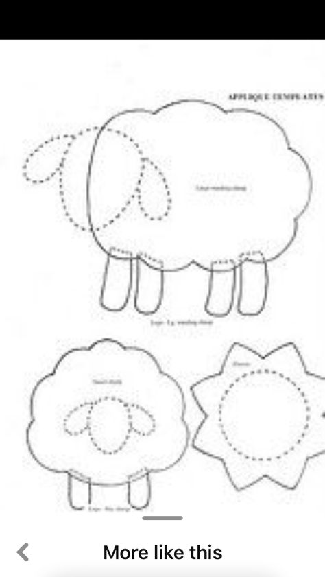 Lamb Applique Pattern, Felt Sheep Pattern Free, Felt Lamb Pattern, Sheep Applique Pattern Free, Sheep Pattern Printable, Sheep Quilt Patterns Free, Easy Applique Patterns, Sheep Quilt Pattern, Wool Applique Patterns Templates