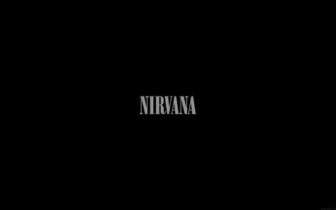 Nirvana Desktop Wallpaper, Nirvana Laptop Wallpaper, Nirvana Wallpaper Laptop, Anime Goth Boy, Desktop Wallpaper Simple, Nirvana Wallpaper, Nirvana Logo, Minimal Music, Dark Logo