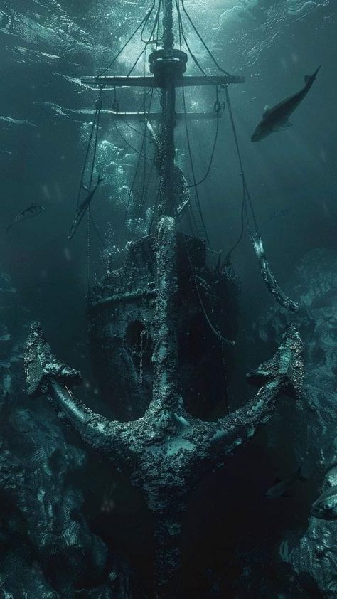 Ocean Fantasy Aesthetic, Sailor Aesthetic Sea, Merfolk Aesthetic, Fathomless Warlock, Horror Ocean, Owen Tattoo, Steampunk Ocean, Marine Aesthetic, Dark Nautical Aesthetic