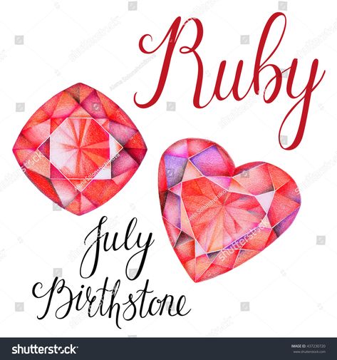 Ruby Drawing, September Birthstone Color, Hello New Month, Zentangle Gems, Dual Tip Markers, Sketch Jewelry, Tat Inspiration, Gem Drawing, Jewel Drawing