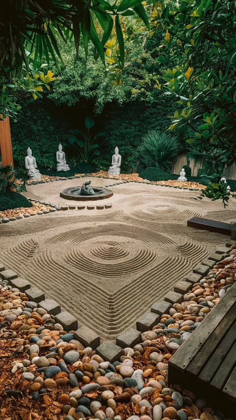 These small Zen garden ideas will help you add a bit of tranquility to your backyard. Explore serene Zen garden design tips inspired by Japanese and Asian aesthetics. Perfect for small spaces, these ideas bring tranquility to your backyard, patio, or front garden. Create your own oasis with rock gardens, meditation spots, and DIY projects. Transform your outdoor areas into serene retreats. Contemplation Garden, Small Zen Garden Ideas, Garden Meditation, Bamboo Water Fountain, Horse House, Small Zen Garden, Zen Aesthetic, Outdoor Meditation, Spiritual Garden