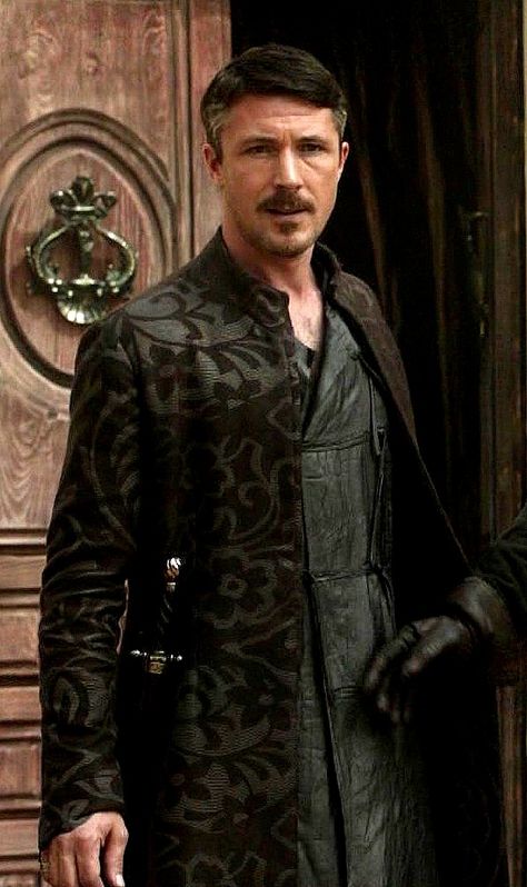 "Little Finger" or Petyr Baelish. “Money buys a man’s silence for a time. A bolt in the heart buys it forever.” -George R.R. Martin, A Storm of Swords Game Of Thrones Little Finger, Little Finger Game Of Thrones, Aiden Gillen, Lord Baelish, A Storm Of Swords, Eddard Stark, Petyr Baelish, Game Of Thrones Costumes, Game Of Thrones Series