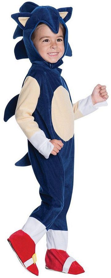 Pin for Later: 169 Warm Halloween Costume Ideas That Won't Leave Your Kids Freezing Sonic the Hedgehog Costume Sonic the Hedgehog Costume ($30) Sonic The Hedgehog Costume, Sonic Costume, Baby Kostüm, Toddler Romper, Classic Video Games, Toddler Costumes, Baby Groot, Star Wars Baby, Toddler Boy Shoes