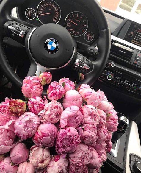 Instagram post by Flower Power • May 13, 2018 at 10:09am - Gorgeous Mother’s Day Flowers 💗 A Car, Steering Wheel, Pink Flowers, Wheel, Bmw, Flowers, Pink, Instagram