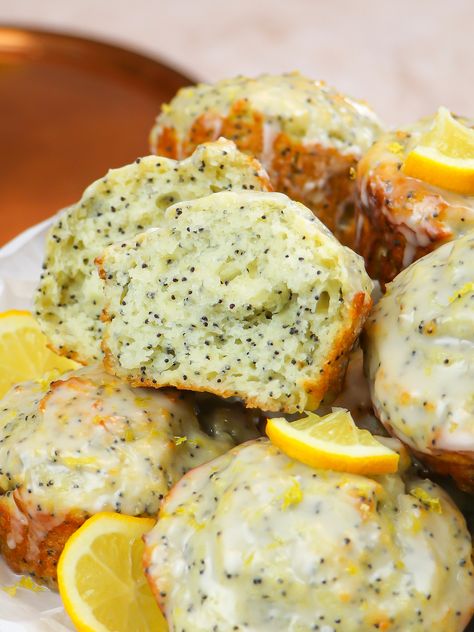 Healthy Lemon Poppy Seed Muffins (Made with Olive Oil) Protein Lemon Poppyseed Muffins, Lemon Poppyseed Muffins Healthy, Lemon Banana Muffins, Healthy Lemon Poppyseed Muffins, Lemon Muffins Healthy, Poppy Seed Muffins Healthy, Lemon Poppy Seed Muffins Healthy, Lemon Poppy Muffins, Poppy Seed Recipes