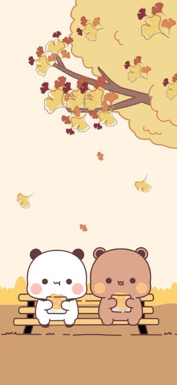 Bubu And Dudu Wallpaper, Bubu And Dudu Cute Wallpaper, Dudu Bubu Wallpaper, Bubu Wallpaper, Bubu And Dudu, Dudu Bubu, Bear Drawings, November Wallpaper, Bubu Dudu