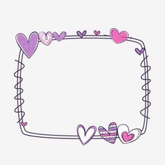 Doodle Frames, School Frame, Love Frames, Love Balloon, Bullet Journal Writing, Borders And Frames, Instagram Frame, Frame Template, Wireframe