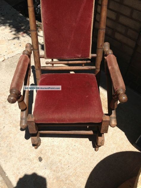 Antique Rocking Chair | Antique Vintage Platform Rocker, Spring Rocking Chair Primitive ... Victorian Rocking Chair, Antique Rocking Chair, Platform Rocker, Antique Rocking Chairs, Vintage Rocking Chair, Rocking Chairs, Refinishing Furniture, Rocking Chair, Furniture Ideas