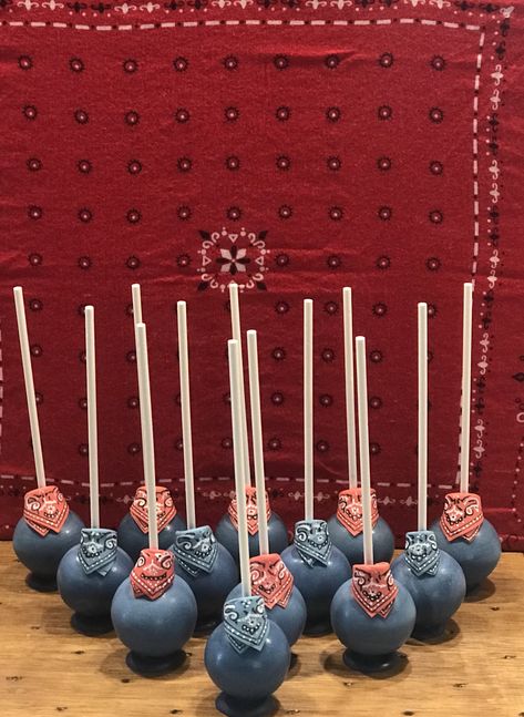 Checkered Cake Pops, Checkered Cake, Handkerchief Design, Themed Cake Pops, Cake Pop Designs, Country Line Dancing, Chocolate Dipped Pretzels, Country Line, Pretzel Dip