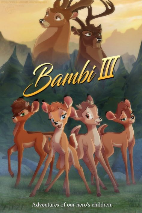 Fatherhood Movie, Bambi 3, Bambi Art, Bambi Disney, Cute Disney Drawings, Lion King Art, Deer Art, 3 Movie, The Fox And The Hound