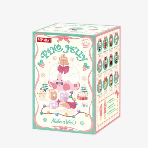 Blind Box Packaging Design, Toy Package Design, Cartoon Box Design, Doll Packaging Ideas, Blind Box Packaging, Smart Packaging Design, Blind Box Design, Anime Packaging, Pino Jelly