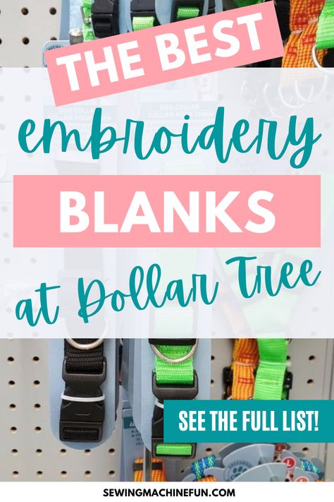 Check out the best embroidery blanks you can find at Dollar Tree - including crazy things like toilet paper and paper towels! Brother Sewing And Embroidery Machine, Embroidery Ideas To Sell Products, 4x4 Embroidery Projects, Hand Embroidery Business, Towel Embroidery Ideas, Machine Embroidery Gift Ideas, Embroidery Education, Embroidery Machine Applique Tutorial, Brother Se1900