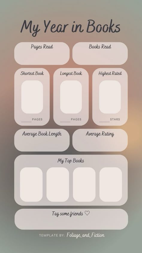 Instagram story template How Many Books To Read In A Year, Book Club Worksheets, Book Club This Or That, My Year In Books Template, Book Plotting Template, Book Templates Instagram, Story Inspo Book, Book Instagram Ideas, Simple Reading Journal