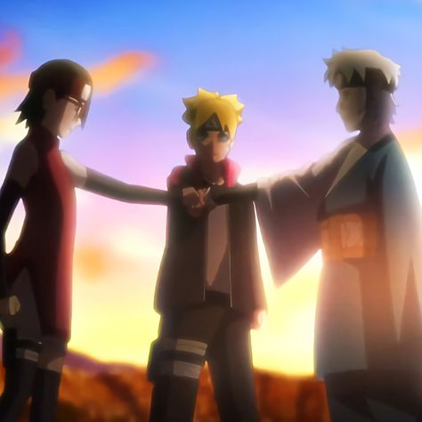 Tim 7 Boruto, New Team 7 Boruto, Team 7 Icon, Boruto Team 7, Team Konohamaru, Tim 7, Tsunade And Jiraiya, Seventh Hokage, Naruto Team 7