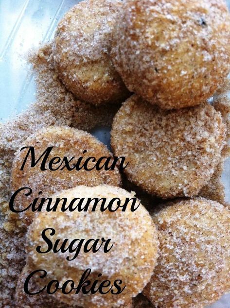 Mexican Cinnamon Sugar Cookies Mexican Cookies Recipes, Cinnamon Sugar Cookies Recipe, Filet Mignon Chorizo, Mexican Wedding Cookies Recipes, Mexican Cookies, Traditional Christmas Cookies, Mexican Sweet Breads, Authentic Mexican Recipes, Cinnamon Sugar Cookies